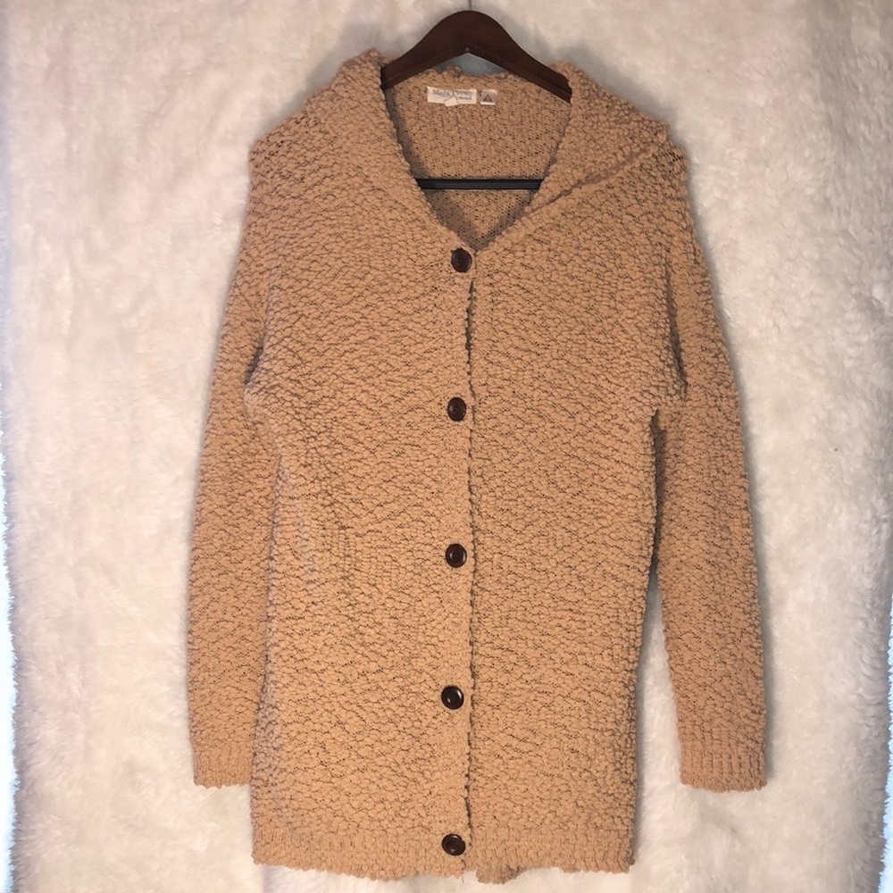 Super cozy hooded coatigan m/l